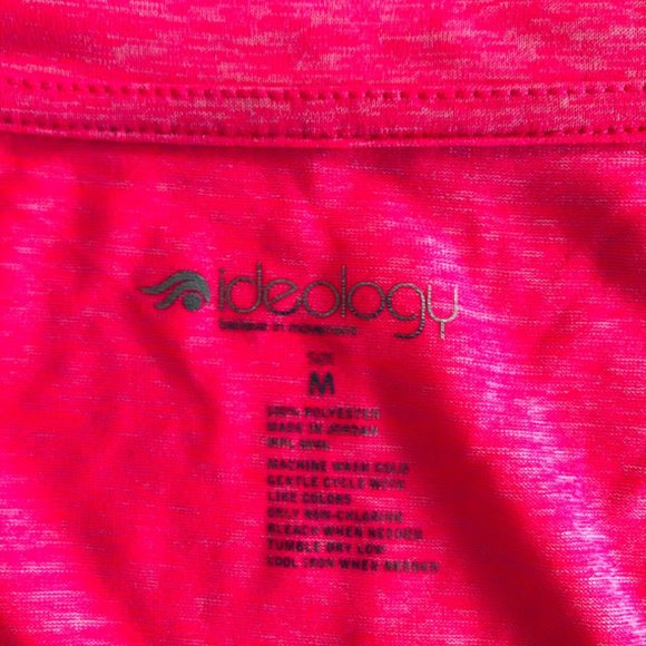IDEOLOGY hot pink Heathered cap Sleeve Shirt NWOT - Picture 8 of 9